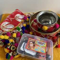 Karwa Chauth Special Pooja Thali Set 1 Steel Decorative Thali