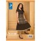  BROWN COLOUR CHANDERI KORA ANARKALI KURTI 
