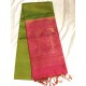  GREEN COLOUR KANCHI PATTU HAND LOOM BUTI SAREE