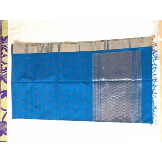  BLUE COLOUR  SILK COTTON (SICO) SAREE 