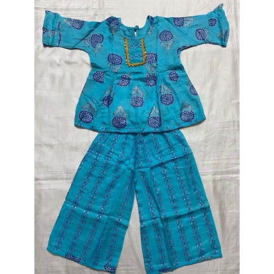 INDIAN TRADITIONAL GILRS/KIDS KURTA KURTI PLAZO SUIT 