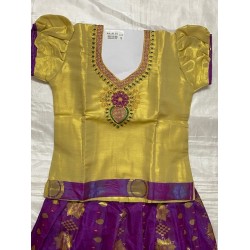  Asian Indian/Pakistani Girls Children Kids Pattu Pavadai Lahenga/Dress Sattai