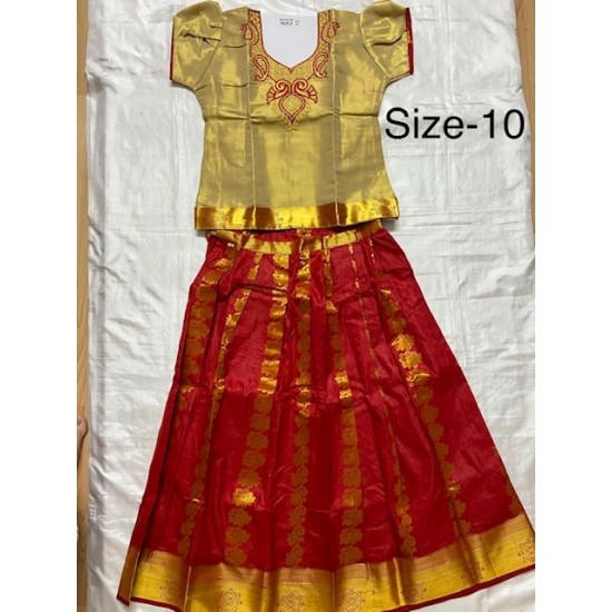Asian Indian/Pakistani Girls Children Kids Pattu Pavadai Lahenga/Dress Sattai Asian Indian/Pakistani Girls Children Kids Pattu Pavadai Lahenga/Dress Sattai