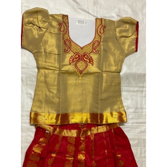 Asian Indian/Pakistani Girls Children Kids Pattu Pavadai Lahenga/Dress Sattai Asian Indian/Pakistani Girls Children Kids Pattu Pavadai Lahenga/Dress Sattai