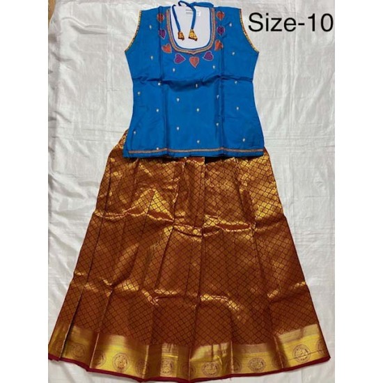 Asian Indian/Pakistani Girls Children Kids Pattu Pavadai Lahenga/Dress Sattai Asian Indian/Pakistani Girls Children Kids Pattu Pavadai Lahenga/Dress Sattai