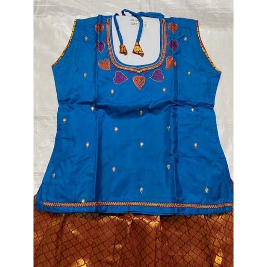 Asian Indian/Pakistani Girls Children Kids Pattu Pavadai Lahenga/Dress Sattai Asian Indian/Pakistani Girls Children Kids Pattu Pavadai Lahenga/Dress Sattai
