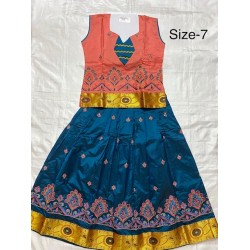  Asian Indian/Pakistani Girls Children Kids Pattu Pavadai Lahenga/Dress Sattai