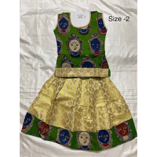  Asian Indian/Pakistani Girls Children Kids Pattu Pavadai Lahenga/Dress Sattai