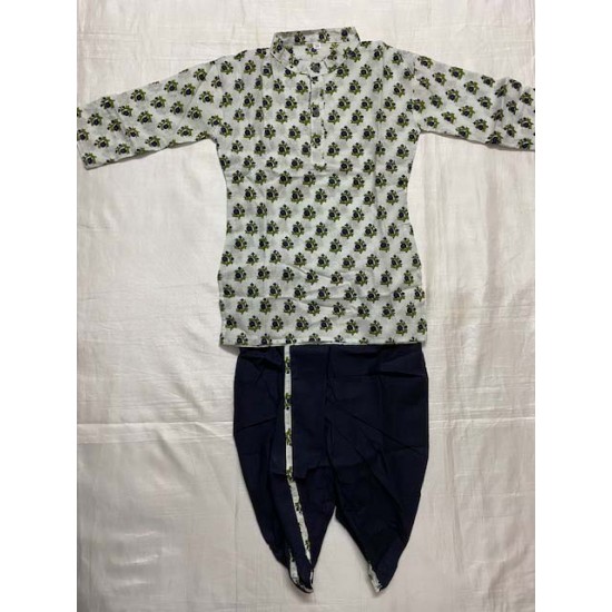 Indian Traditional Boys Cotton Kurta And Dhoti  Ethinic Wear Designer 