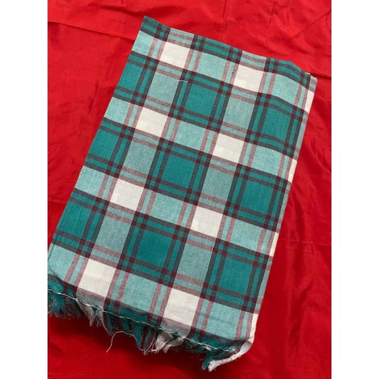 Indian Traditional Pooja Wear Cotton Colour Angavastram Bath Towel With Border