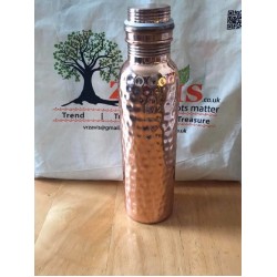 HAMMERED  COPPER WATER BOTTLE 