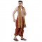  Cotton Men's Panjakejam (Ready to wear) dhoti towel set with pocket- free size