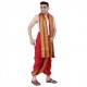  Cotton Men's Panjakejam (Ready to wear) dhoti towel set with pocket- free size