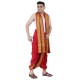  Cotton Men's Panjakejam (Ready to wear) dhoti towel set with pocket- free size