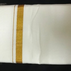 Traditional Indian/Bollywood Men’s White Cotton single  Dhoti -2 meters