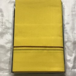 Yellow  Colour Traditional Indian Men’s Pure Cotton Dhoti -Indian