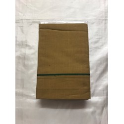 Kaki colour Traditional Indian Men’s Pure Cotton Dhoti -Indian