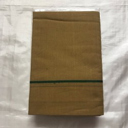 Kaki colour Traditional Indian Men’s Pure Cotton Dhoti -Indian