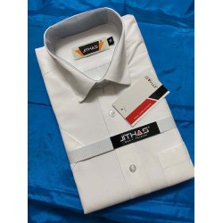  WHITE COLOUR   COTTON HALF SHIRT 