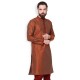 MUSTARD COLOUR LONG KURTA WITH EMBROIDERY 