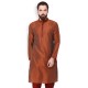 MUSTARD COLOUR LONG KURTA WITH EMBROIDERY 