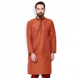 Beautifully Striped Straight Long  Kurta