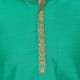 GREEN  COLOUR COTTON LONG KURTA 