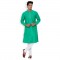 GREEN  COLOUR COTTON LONG KURTA 
