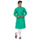 GREEN  COLOUR COTTON LONG KURTA 
