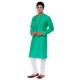 GREEN  COLOUR COTTON LONG KURTA 