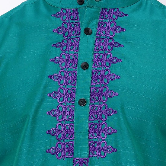 GREEN COLOUR SHORT KURTA 