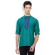 GREEN COLOUR SHORT KURTA 