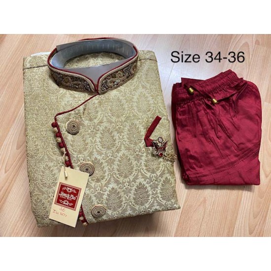 Men's Designer Ethnic Indo Western Sherwani for wedding Bollywood style 