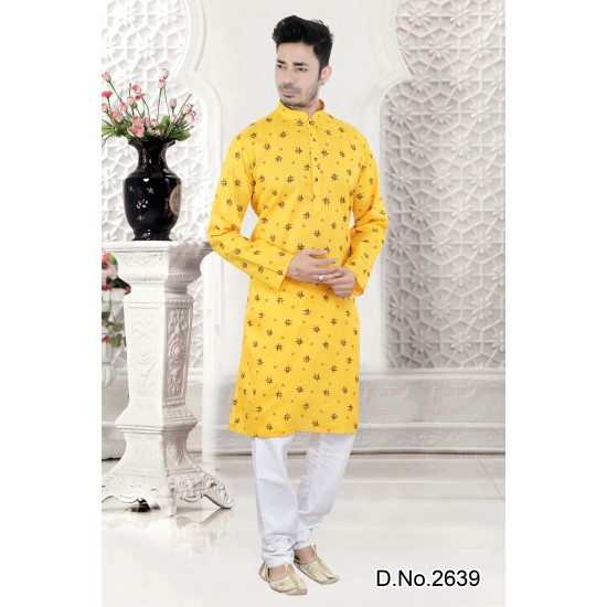Beautifully Designed  Cotton  men's kurta Pajama 