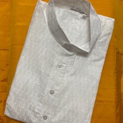 Beautifully Designed men's white  kurta Pajama 