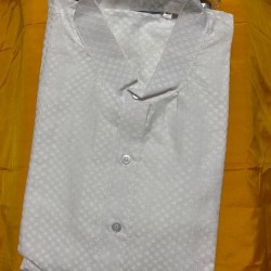 Beautifully Designed men's white  kurta Pajama 
