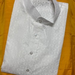Beautifully Designed men's white  kurta Pajama 