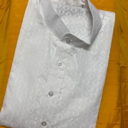 Beautifully Designed men's white  kurta Pajama 