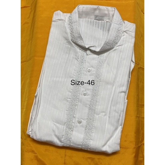 Beautifully Designed men's white  kurta Pajama 