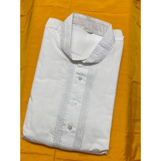 Beautifully Designed men's white  kurta Pajama 