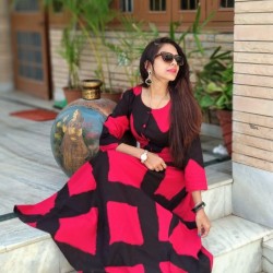 BEAUTIFUL RAYON FULL LENGTH KURTHI