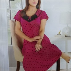 Indian Style Women's Nightie Sleepwear,Gown Premium Quality Combed Cotton