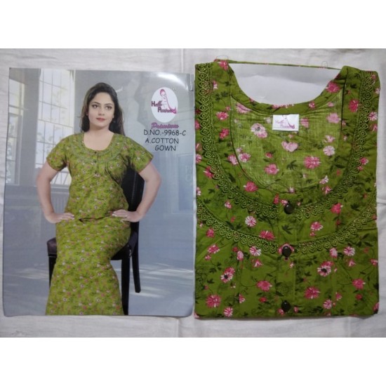  Women's Nightie Sleepwear,Gown Premium Quality Cotton