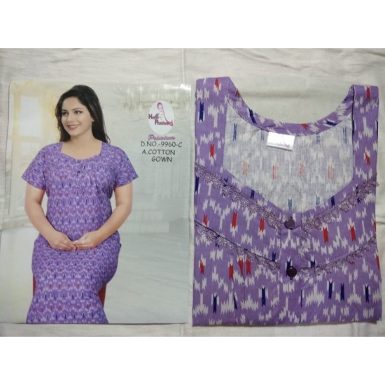  Women's Nightie Sleepwear,Gown Premium Quality Cotton