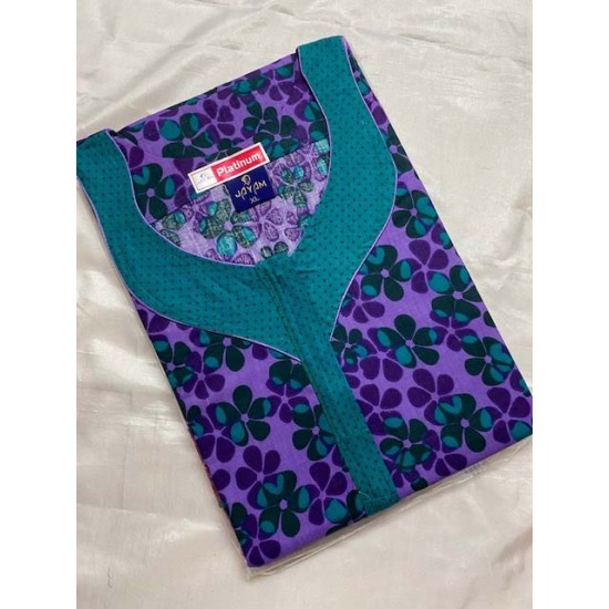 Indian style Women's Nightie, sleepwear, Gown Premium Quality Cotton