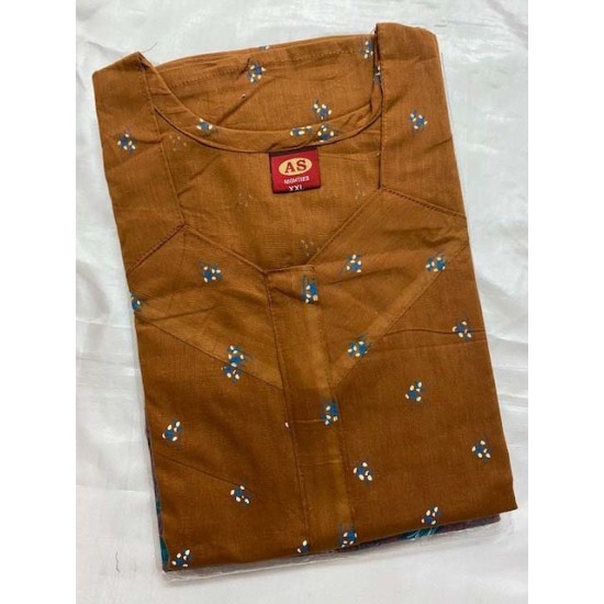 Indian style Women's Nightie, sleepwear, Gown Premium Quality Cotton