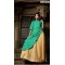 BEAUTIFUL RAW SILK TWO LAYER ANKLE LENGTH KURTHI