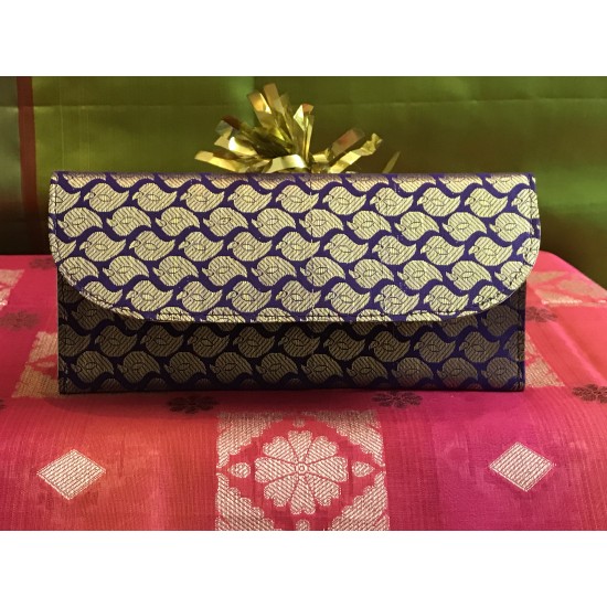 PURPLE COLOUR PARTY COLLECTIONS CLUTCH PURSE 