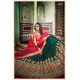 Green and  red Colour  Silk Wedding Wear Resham Work Lehenga Choli