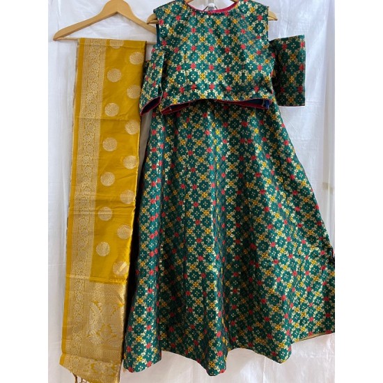 MULTICOLOUR JACQURD  Wedding Wear  Lehenga Choli